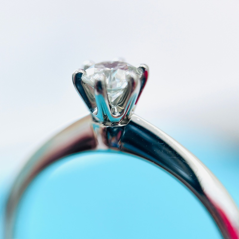 Tiffany&Co 蒂芬妮31分經典六爪鑽戒#6碼-13