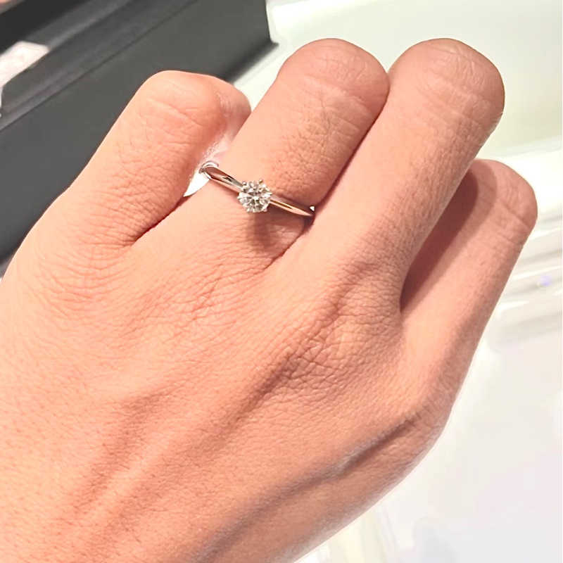 Tiffany&Co 蒂芬妮31分經典六爪鑽戒#6碼-18