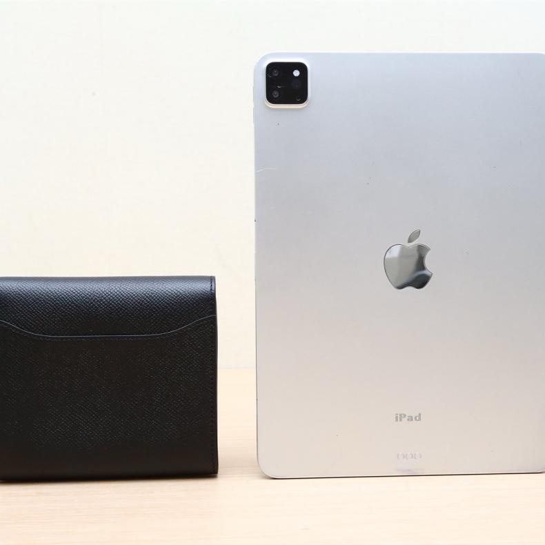 HERMES(愛馬仕) Constance 康康 Compact Wallet 短款錢包 13 89黑色 Epsom皮 C刻 金扣-2