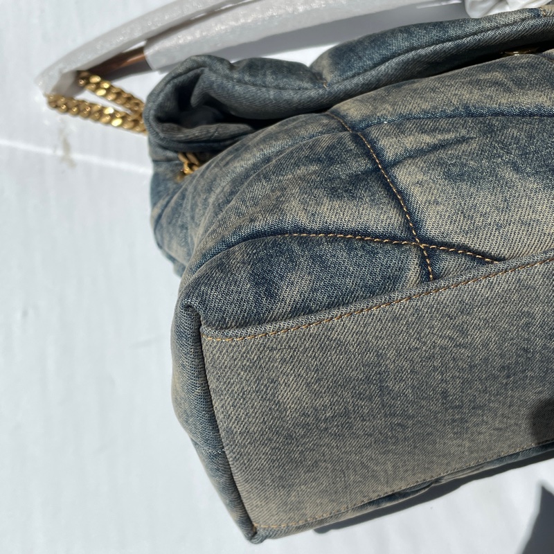 YSL Puffer 牛仔 中號-11