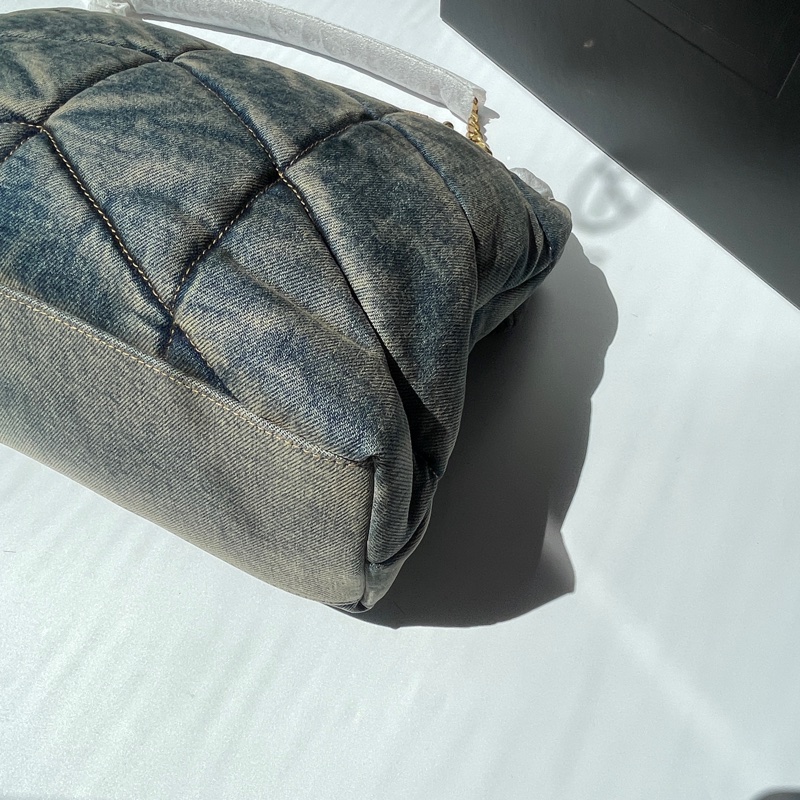 YSL Puffer 牛仔 中號-13