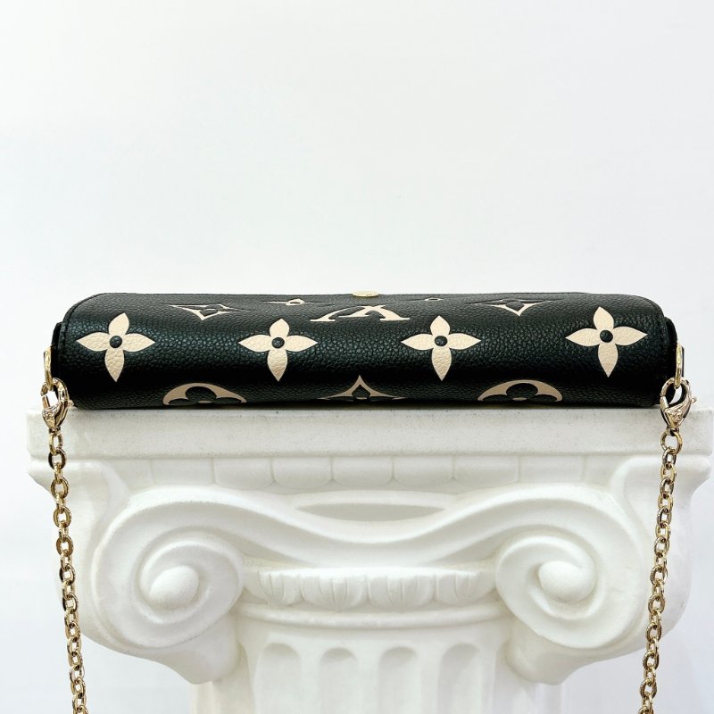 LV M82479 經典Félicie Pochette雙色Empreinte皮革斜背包-4