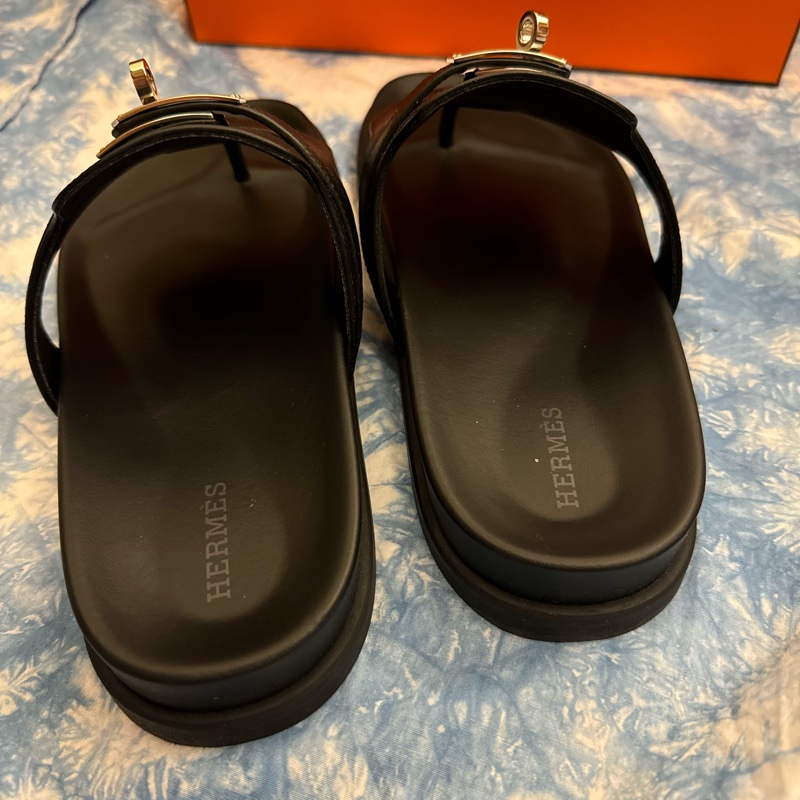 Hermes Kelly 夾腳拖鞋-6