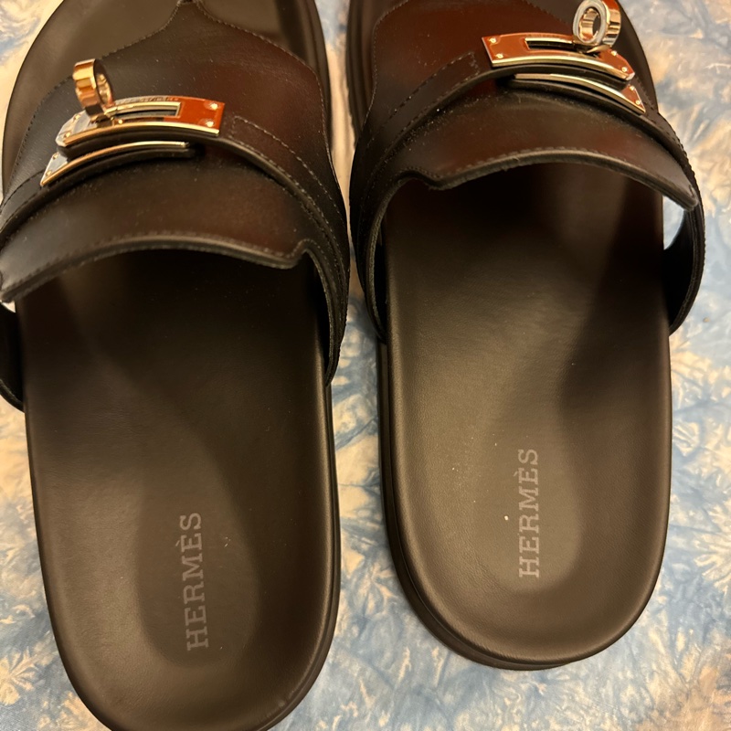 Hermes Kelly 夾腳拖鞋-7