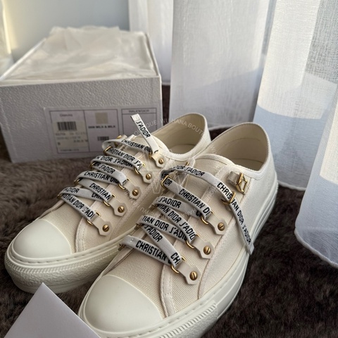 （無花果週年慶降價款）🔅Dior 小白鞋 米白休閒鞋 無花果精品