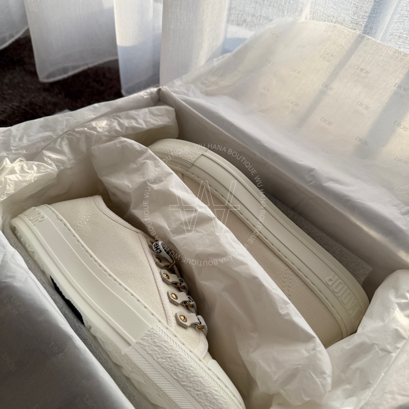 （無花果週年慶降價款）🔅Dior 小白鞋 米白休閒鞋 無花果精品-3