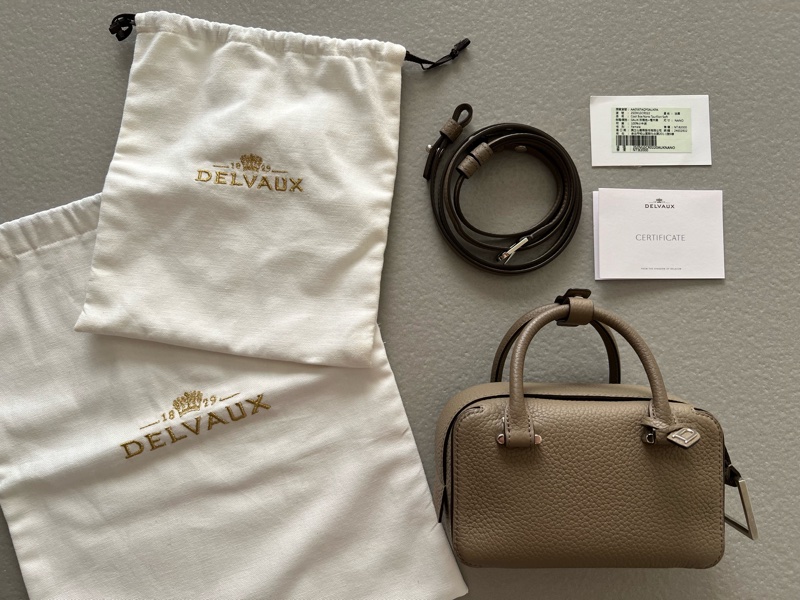Delvaux Cool Box Nano 稀有大象灰-3