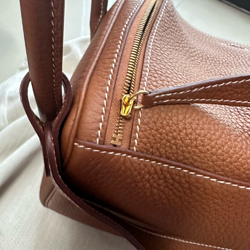 💖Hermes Lindy26 金棕金釦💖 全新全配-10