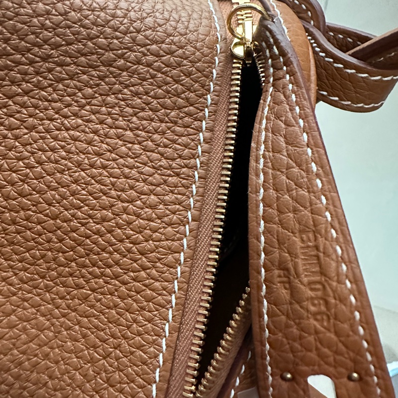 💖Hermes Lindy26 金棕金釦💖 全新全配-14