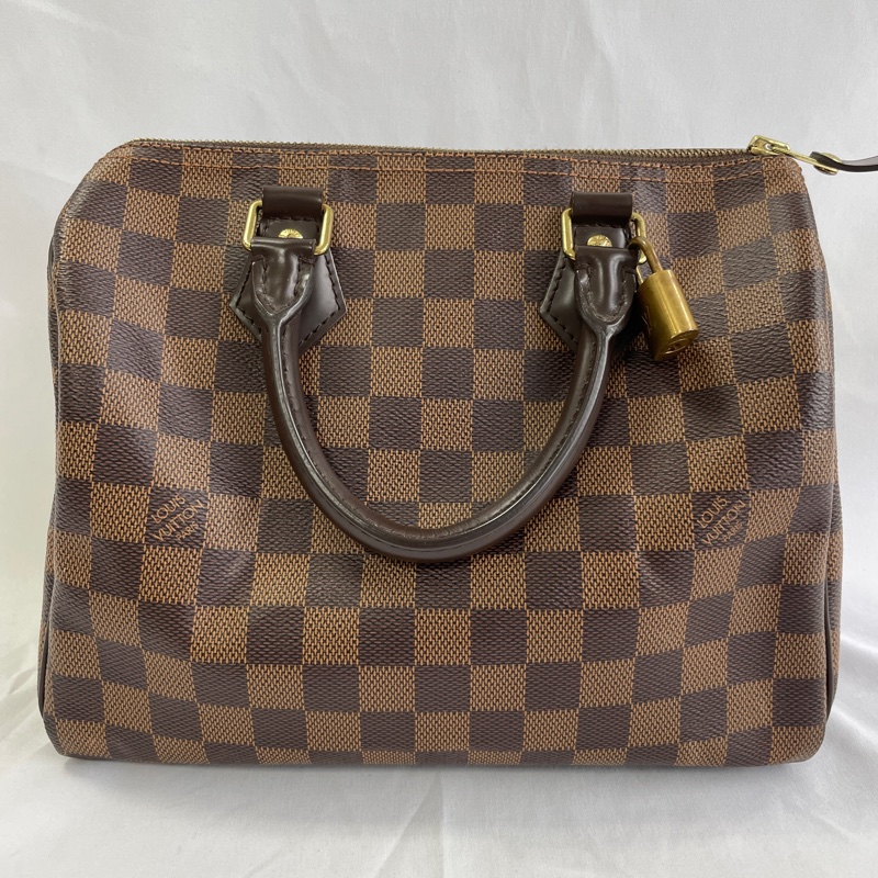 LV Louis Vuitton Speedy 25 棋盤格 波斯頓手提包-5