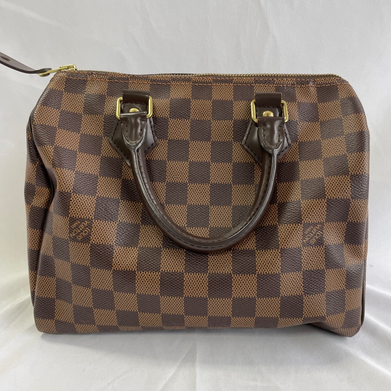 LV Louis Vuitton Speedy 25 棋盤格 波斯頓手提包-7