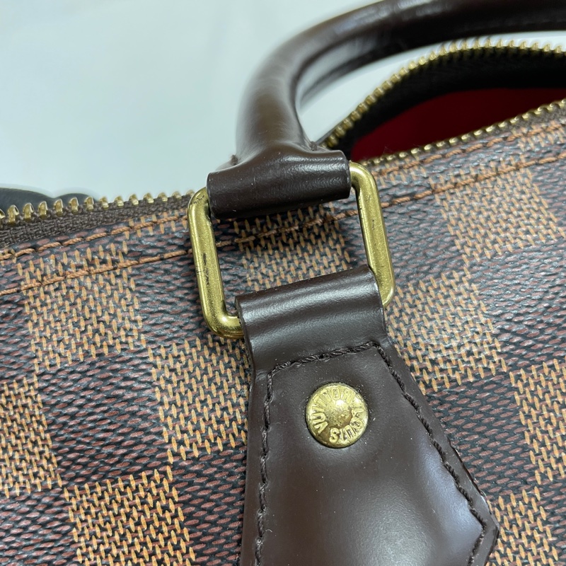 LV Louis Vuitton Speedy 25 棋盤格 波斯頓手提包-23