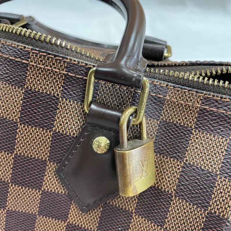 LV Louis Vuitton Speedy 25 棋盤格 波斯頓手提包-25