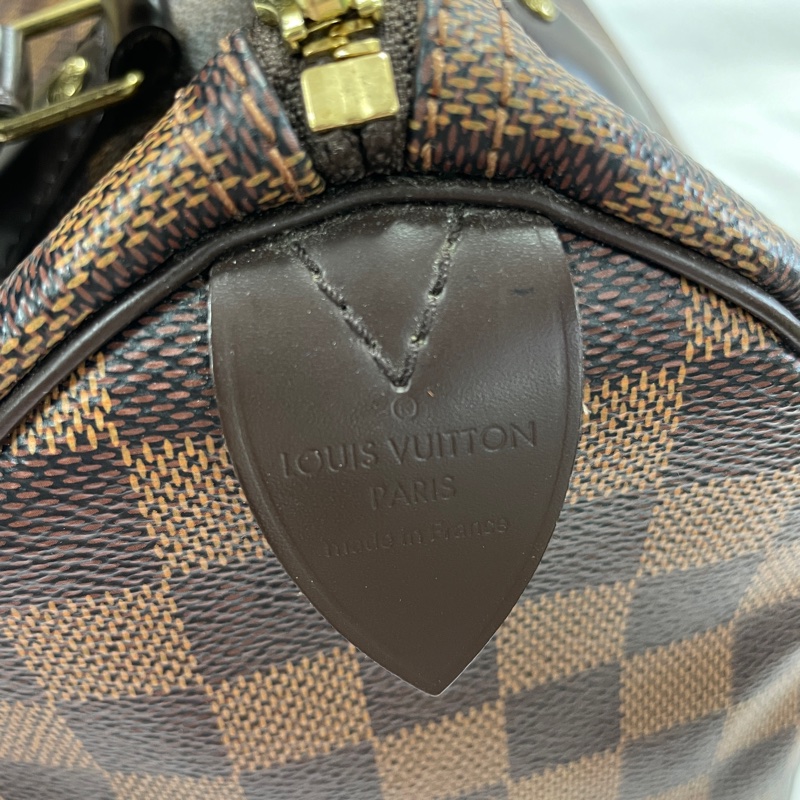 LV Louis Vuitton Speedy 25 棋盤格 波斯頓手提包-26