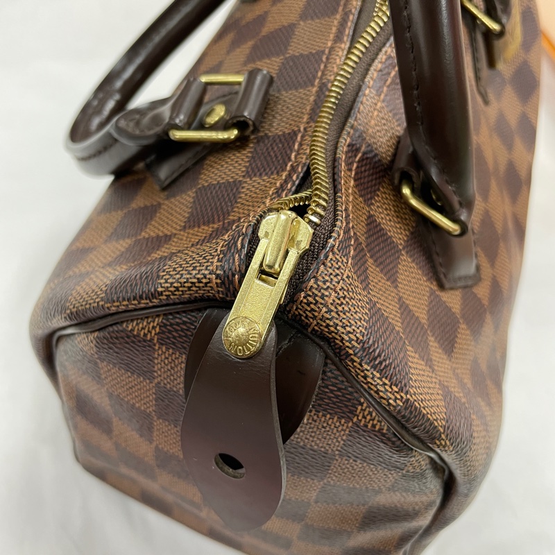 LV Louis Vuitton Speedy 25 棋盤格 波斯頓手提包-27
