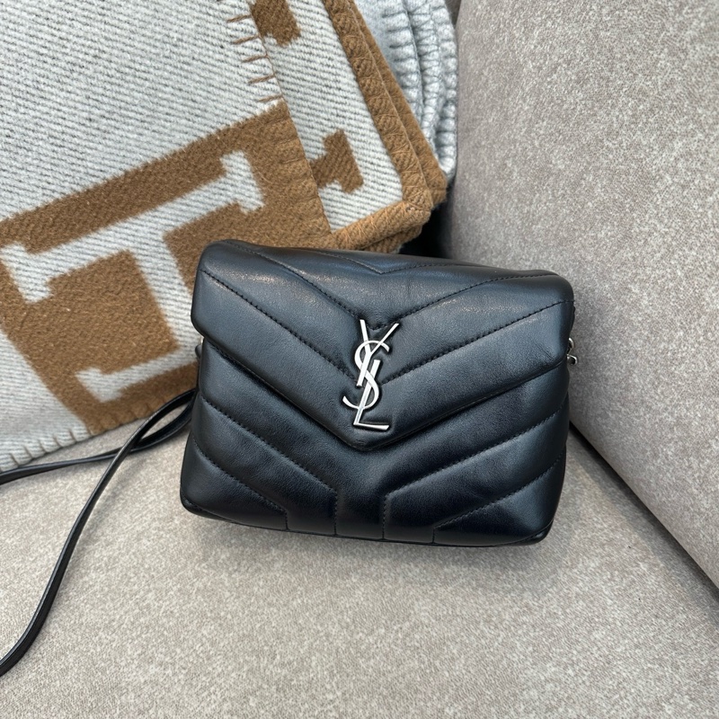Ysl loulou方胖子小號 - 黑銀-0