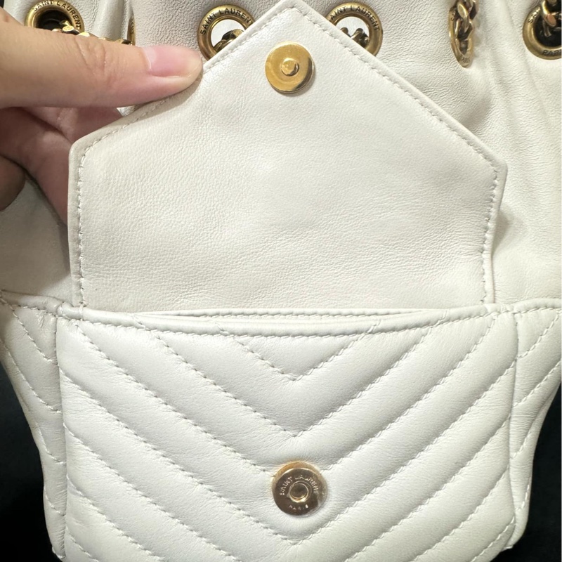 YSL Joe絎縫小羊皮迷你水桶袋-2