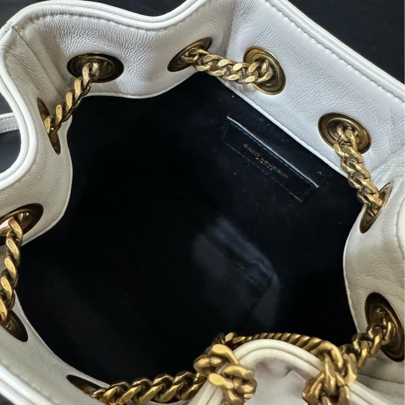 YSL Joe絎縫小羊皮迷你水桶袋-9