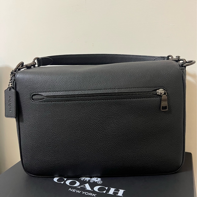 COACH 經 典SIGNATURE 皮革斜背手袋-8