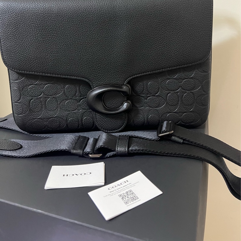 COACH 經 典SIGNATURE 皮革斜背手袋-15