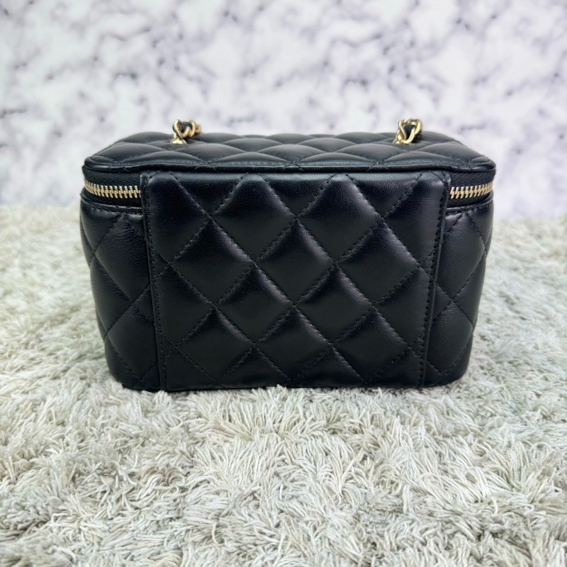 香奈兒 Chanel 22S核桃金球長盒子 化妝包 ⭕️⭕️近新⭕️⭕️-6