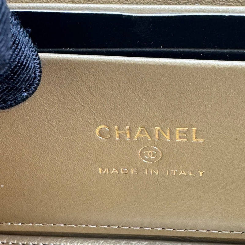 香奈兒 Chanel 22S核桃金球長盒子 化妝包 ⭕️⭕️近新⭕️⭕️-7