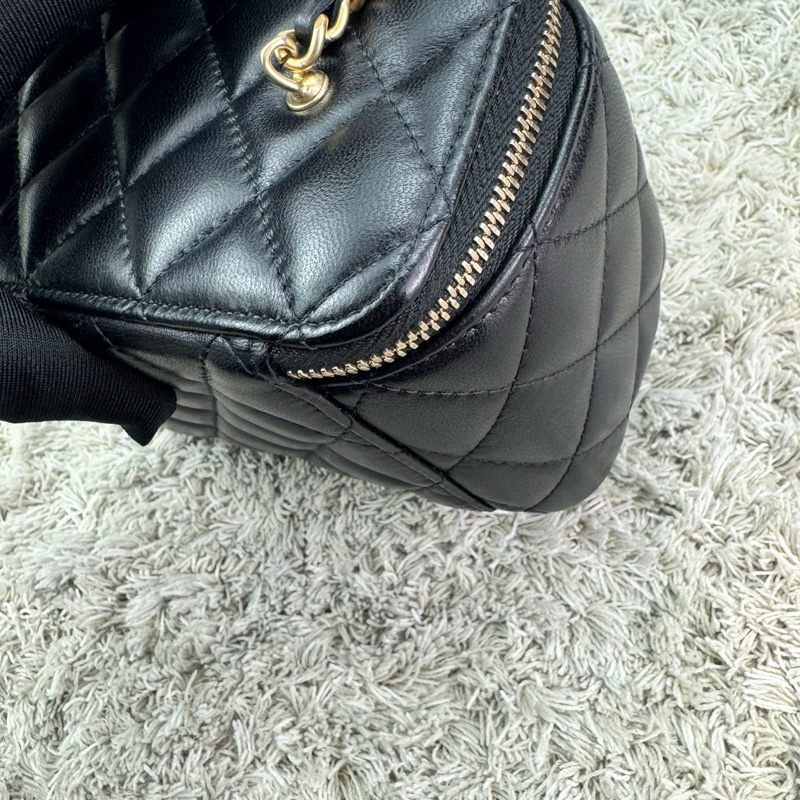 香奈兒 Chanel 22S核桃金球長盒子 化妝包 ⭕️⭕️近新⭕️⭕️-19