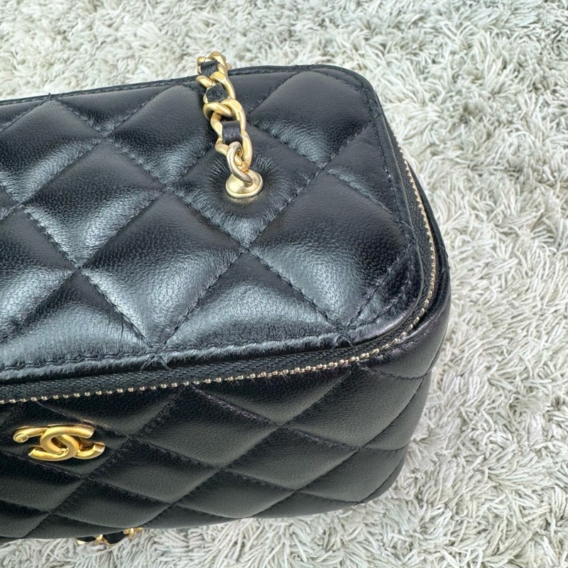 香奈兒 Chanel 22S核桃金球長盒子 化妝包 ⭕️⭕️近新⭕️⭕️-21