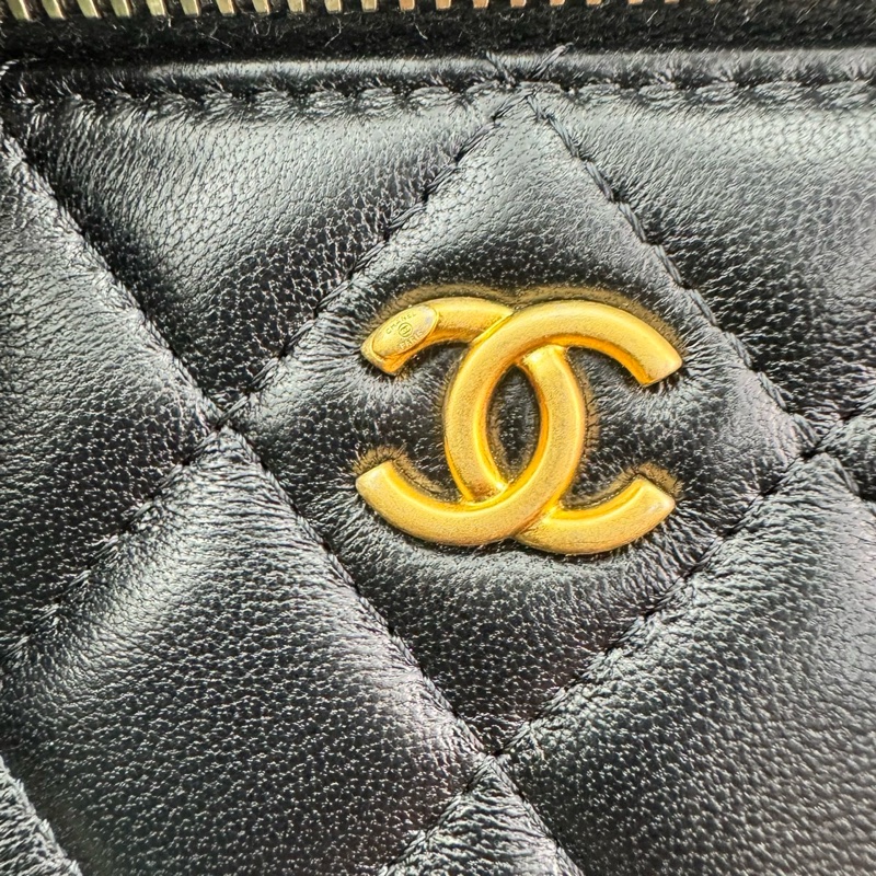 香奈兒 Chanel 22S核桃金球長盒子 化妝包 ⭕️⭕️近新⭕️⭕️-24