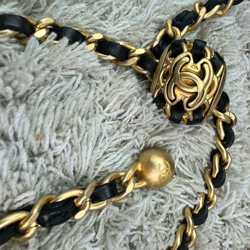 香奈兒 Chanel 22S核桃金球長盒子 化妝包 ⭕️⭕️近新⭕️⭕️-26