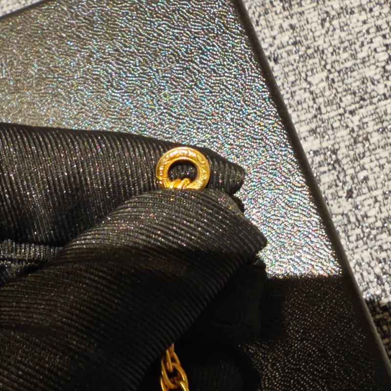 Chanel Vintage雙面萊茵石水鑽鍍金項鍊-12
