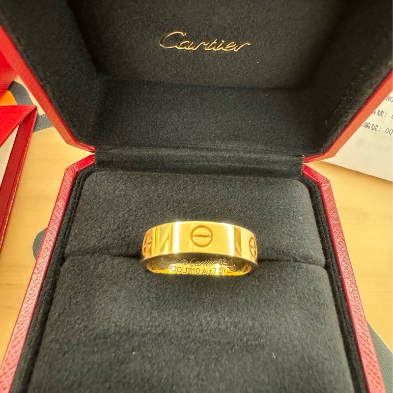 Cartier 卡地亞 Love 戒指 玫瑰金 62號-0