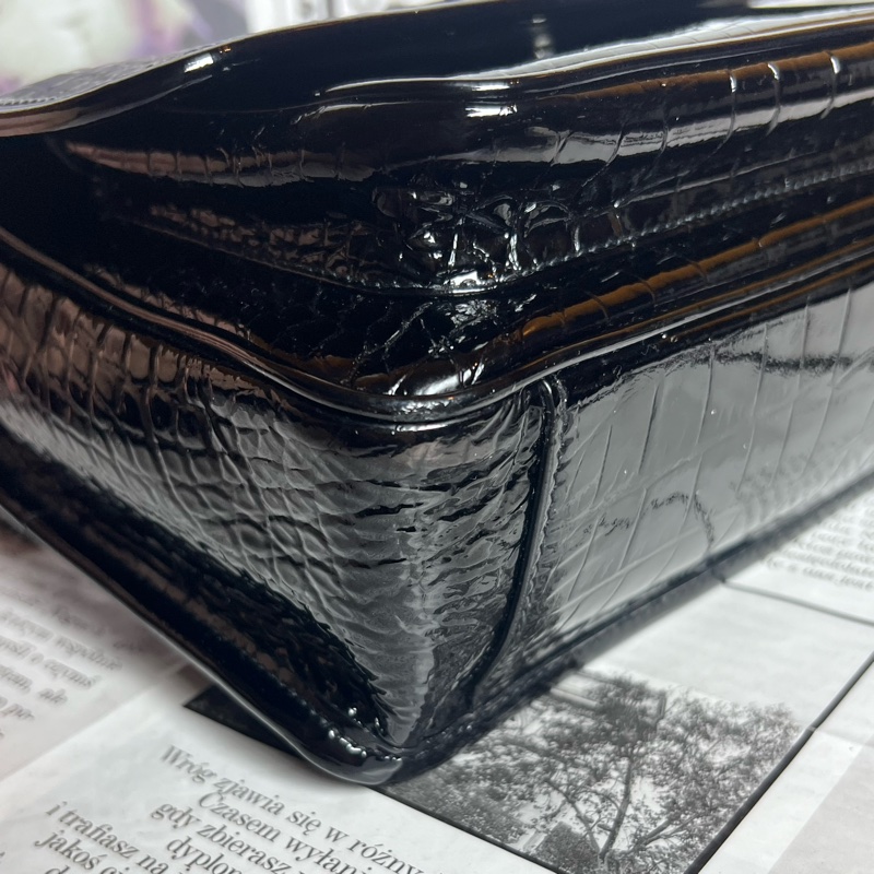 ysl baby niki 亮黑鱷魚紋 《台灣購證》-8