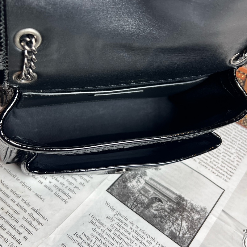 ysl baby niki 亮黑鱷魚紋 《台灣購證》-21