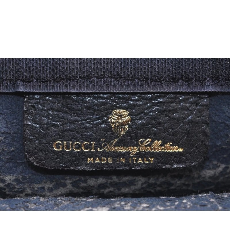 【今日最低價～✨️輕奢二手良品✨️】GUCCI 男女適用 手拿包 #SherryLine Clutch Hand Bag Purse GG PVC Leather Navy Blue-22