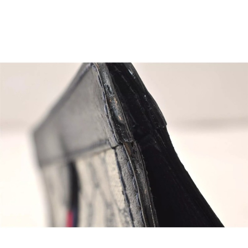 【今日最低價～✨️輕奢二手良品✨️】GUCCI 男女適用 手拿包 #SherryLine Clutch Hand Bag Purse GG PVC Leather Navy Blue-24