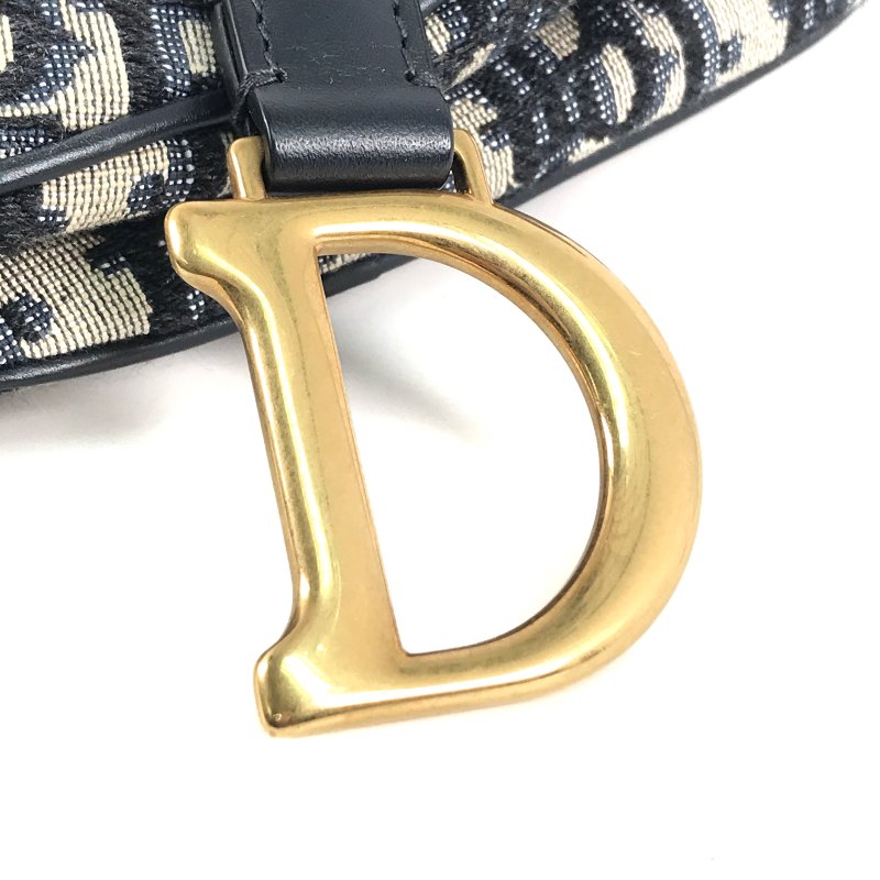 △ Christian Dior 迪奧 Blue Dior Oblique Jacquard Canvas Saddle Handbag 藍色提花帆布手袋 - 247016350-12