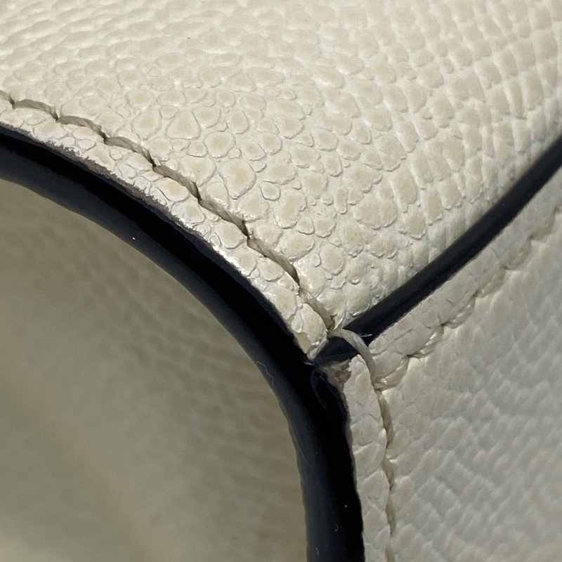 △ Valextra 瓦萊可斯特拉 Iside Top Handle Mini Beige Calfskin Belt Bag 米色牛皮迷你兩用袋 - 247016914-7