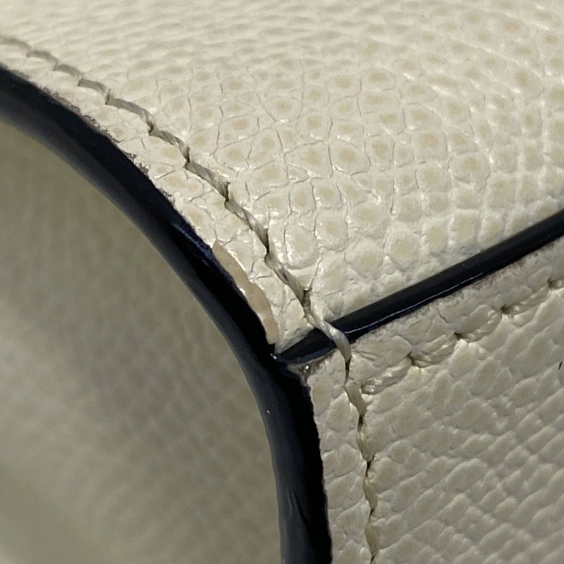 △ Valextra 瓦萊可斯特拉 Iside Top Handle Mini Beige Calfskin Belt Bag 米色牛皮迷你兩用袋 - 247016914-9