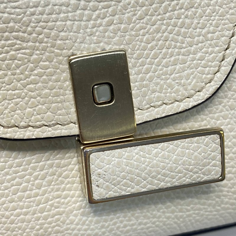 △ Valextra 瓦萊可斯特拉 Iside Top Handle Mini Beige Calfskin Belt Bag 米色牛皮迷你兩用袋 - 247016914-15