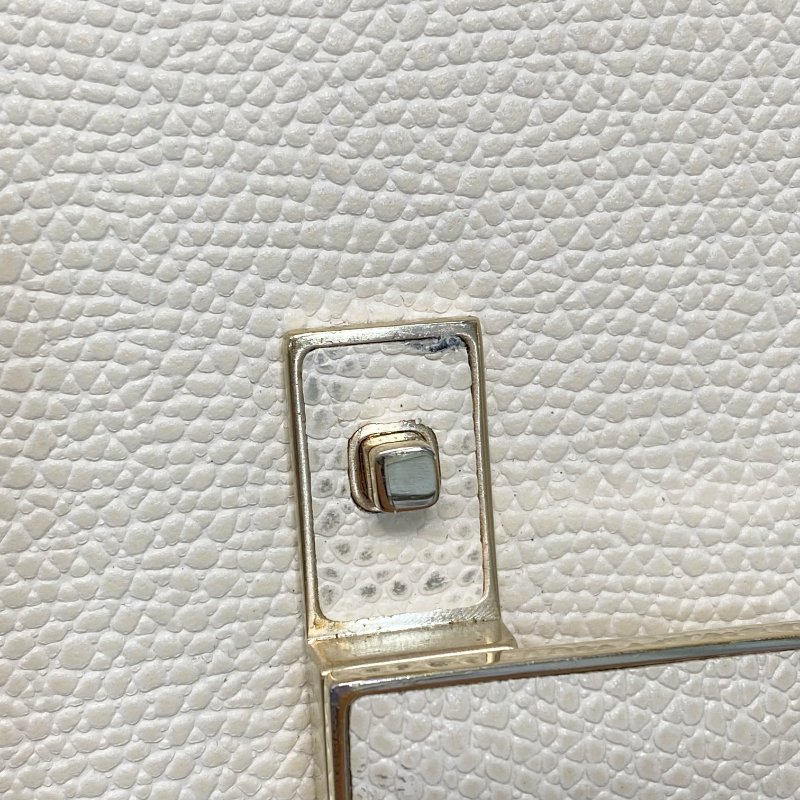 △ Valextra 瓦萊可斯特拉 Iside Top Handle Mini Beige Calfskin Belt Bag 米色牛皮迷你兩用袋 - 247016914-17