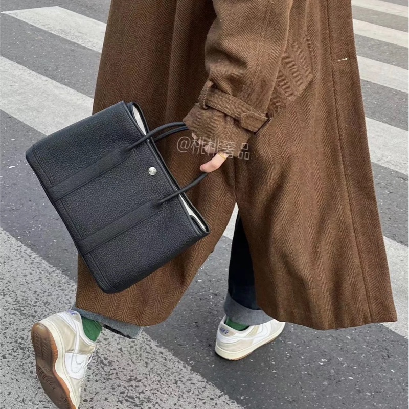 Hermes Garden 30 花園30黑銀🈚️破🈚️磨🈶塵袋-10