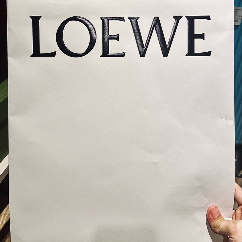 LOEWE-HAMMOCK[附贈]小牛皮吊繩+大象大骰子-黑抽繩(已絕版)吊床包 Medium 中號 85新-14