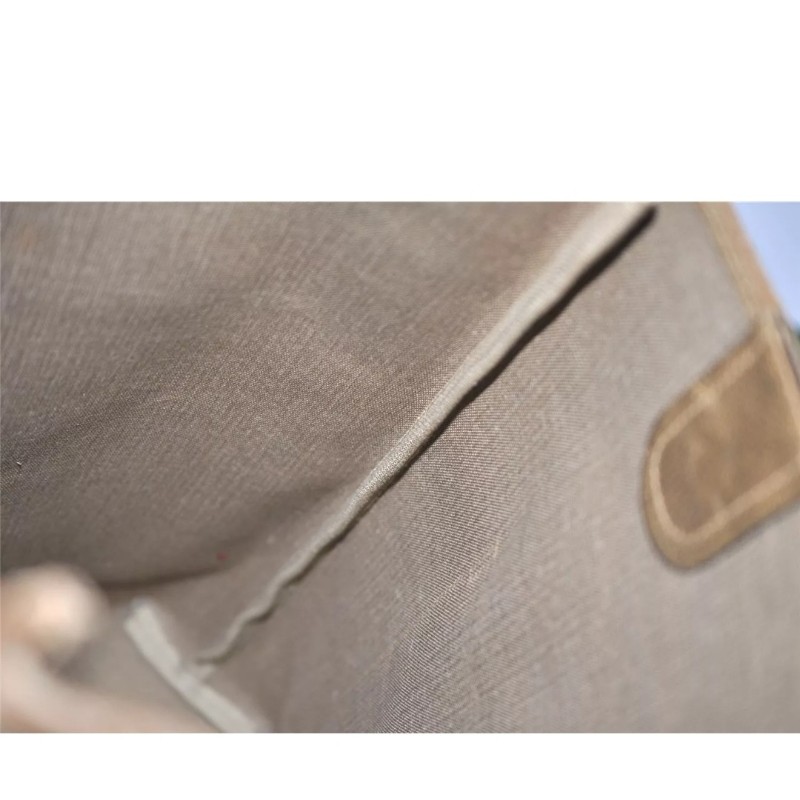 ［二奢良品✨️］GUCCI 經典Web Sherry Line 棕色PVC皮革肩背托特包 - 型號 5766K-19