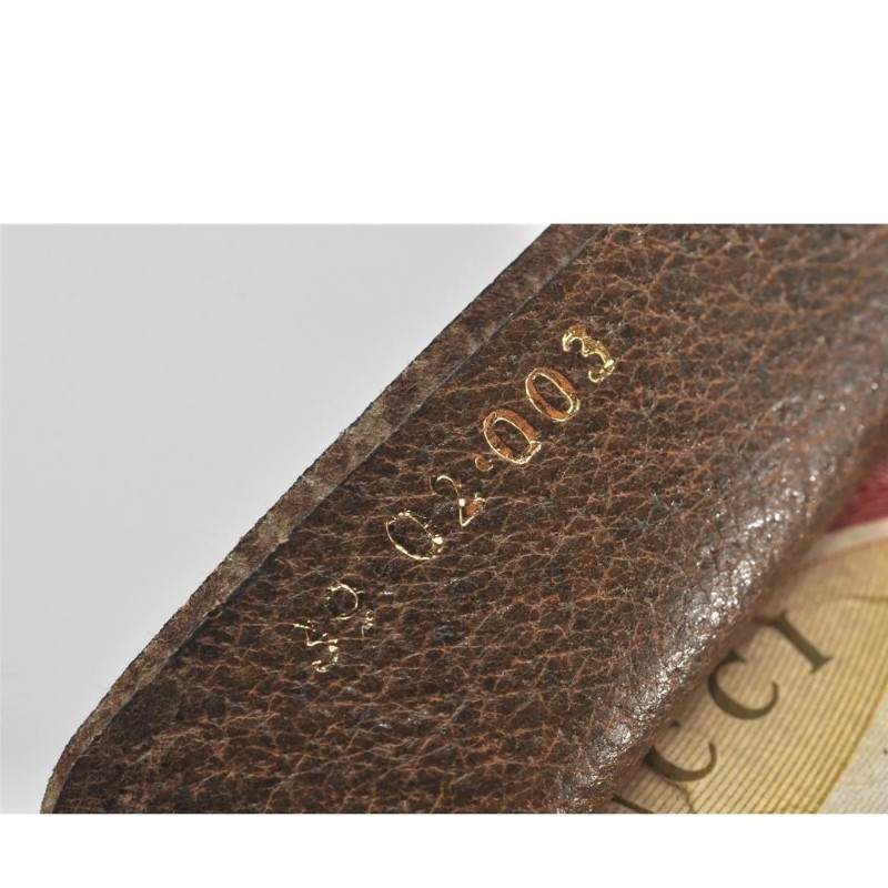 ［二奢良品✨️］GUCCI 經典Web Sherry Line 棕色PVC皮革肩背托特包 - 型號 5766K-28