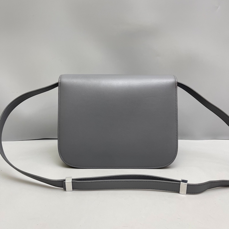 Celine Classic Box中號灰色豆腐包-1