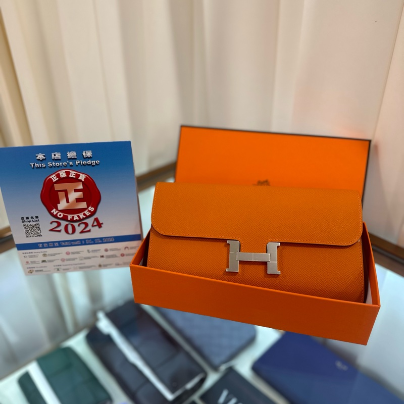 持有正貨標籤🏷️HERMES Constance ToGo 橙色/銀扣/Epsom/B-0