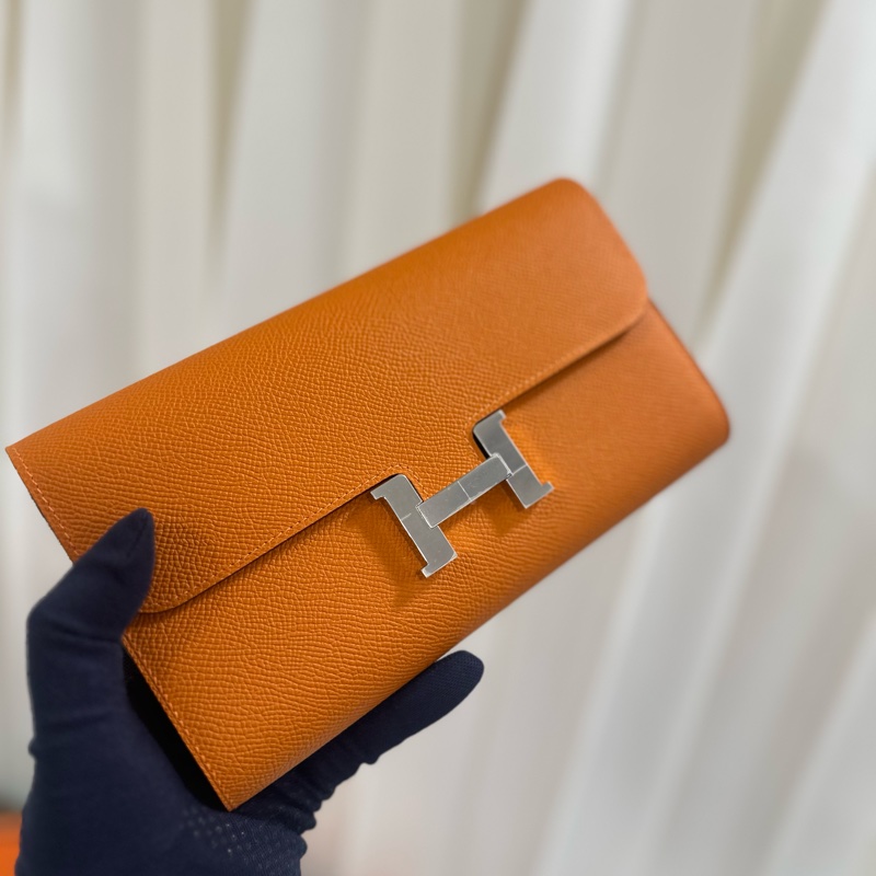 持有正貨標籤🏷️HERMES Constance ToGo 橙色/銀扣/Epsom/B-1