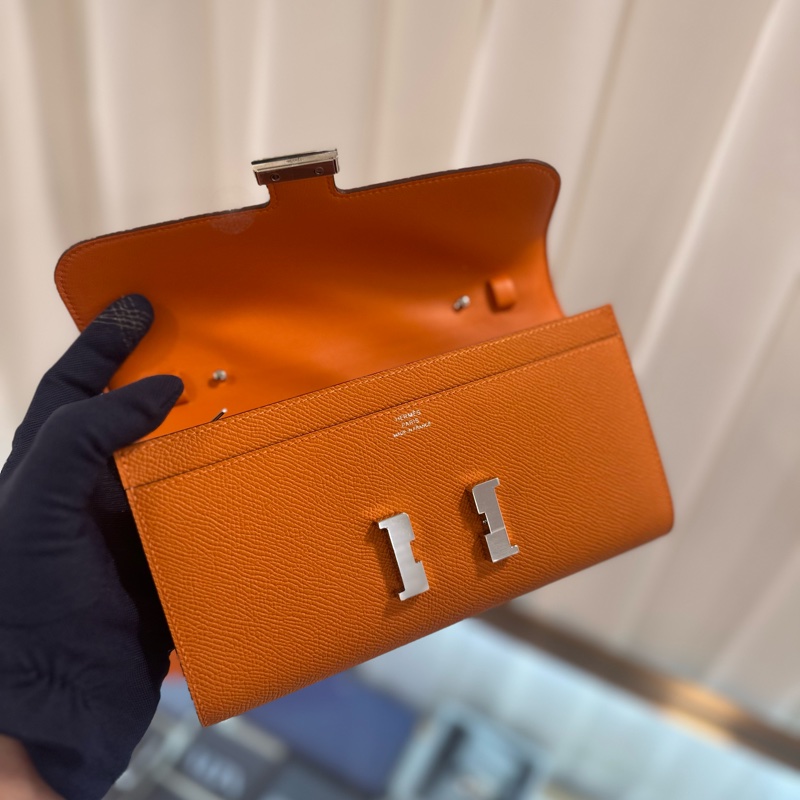 持有正貨標籤🏷️HERMES Constance ToGo 橙色/銀扣/Epsom/B-5