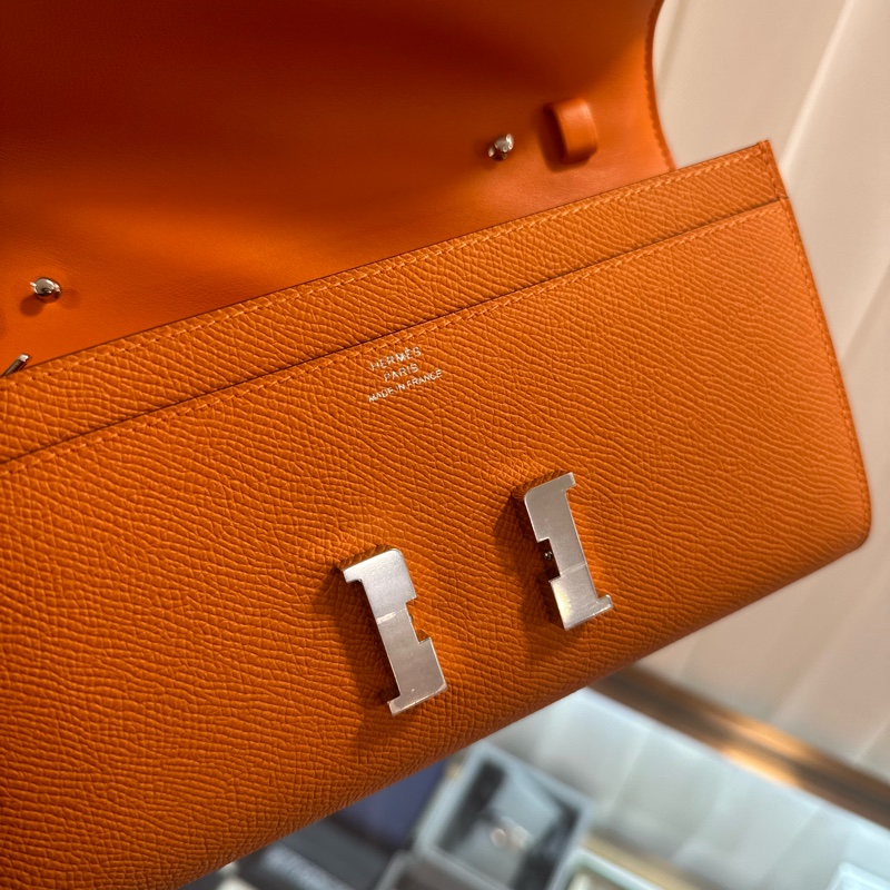 持有正貨標籤🏷️HERMES Constance ToGo 橙色/銀扣/Epsom/B-6